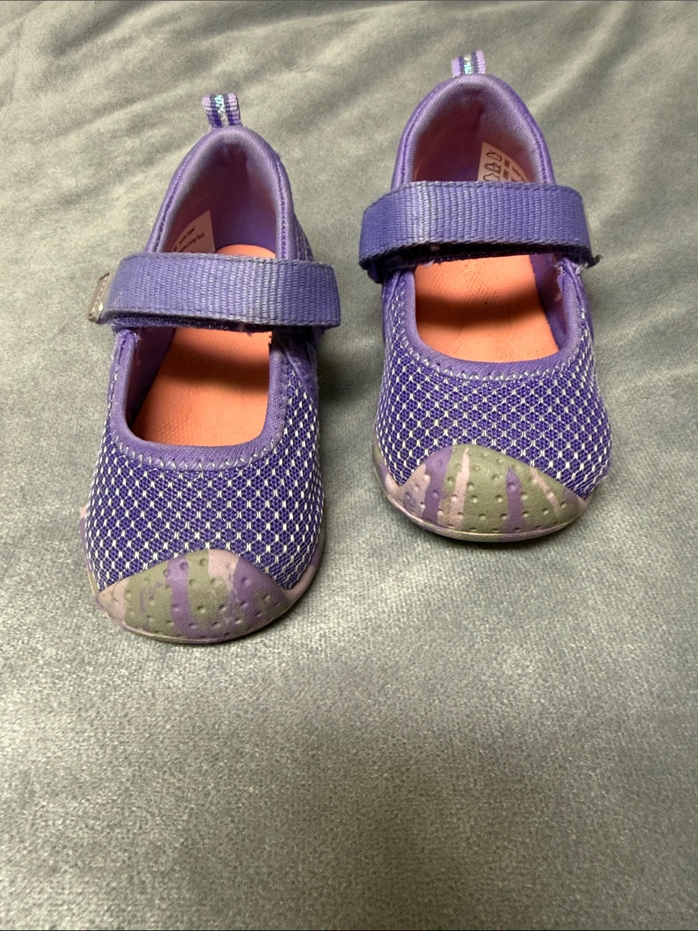 pediped Purple Mesh Mary Jane Water Shoes